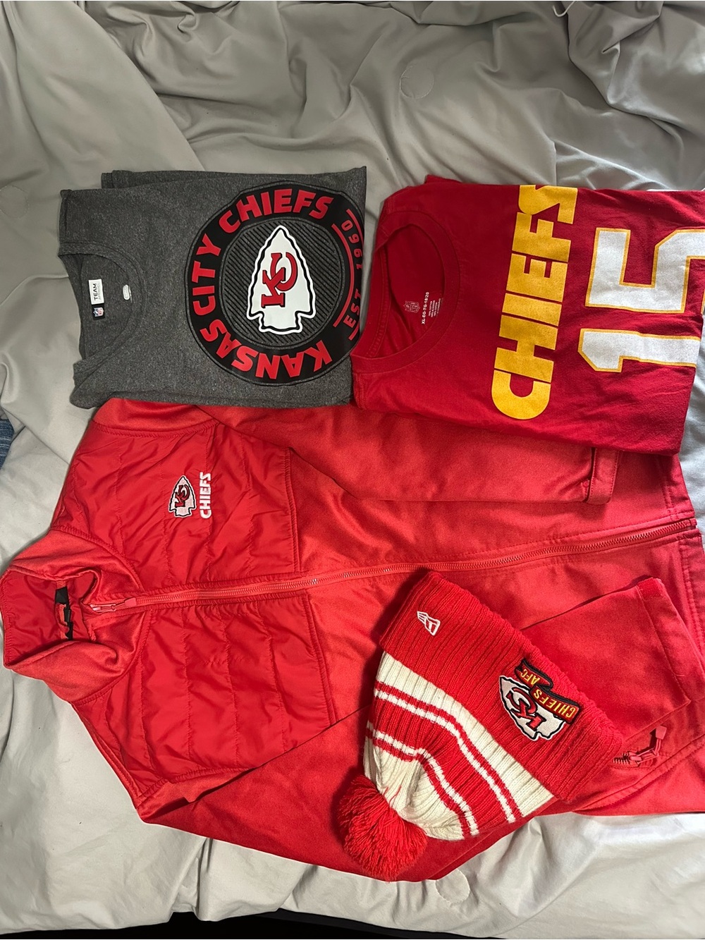 NFL Red, Gold, Gray Team Shirt Bundle